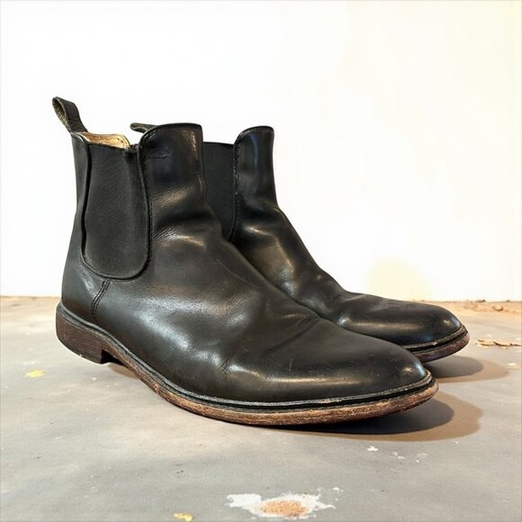 Frye James Chelsea 87781 Mens Black Leather Slip On Boots Size 10.5 D - Picture 1 of 9
